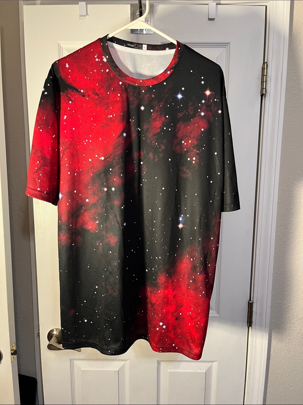 District Red and Black Graphic Crew Tee